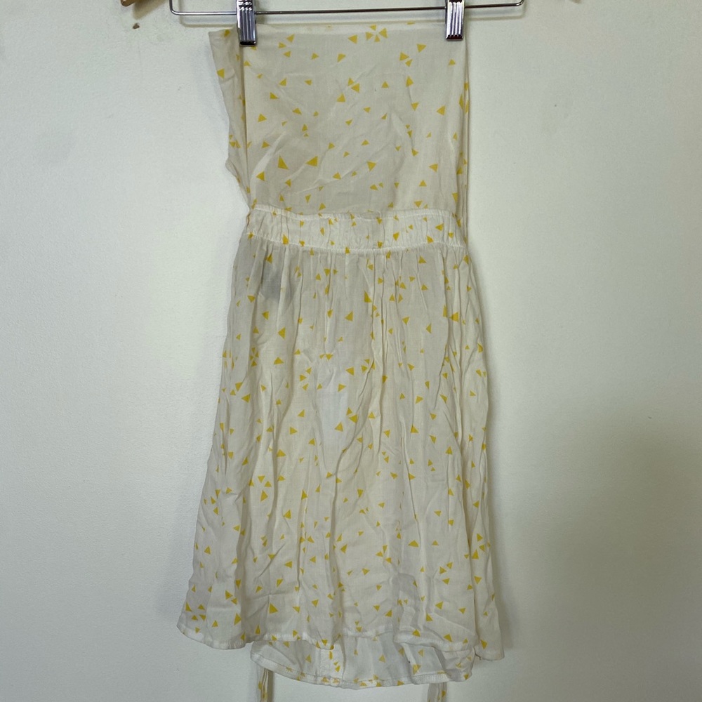 American Apparel sheer strapless tie back mini